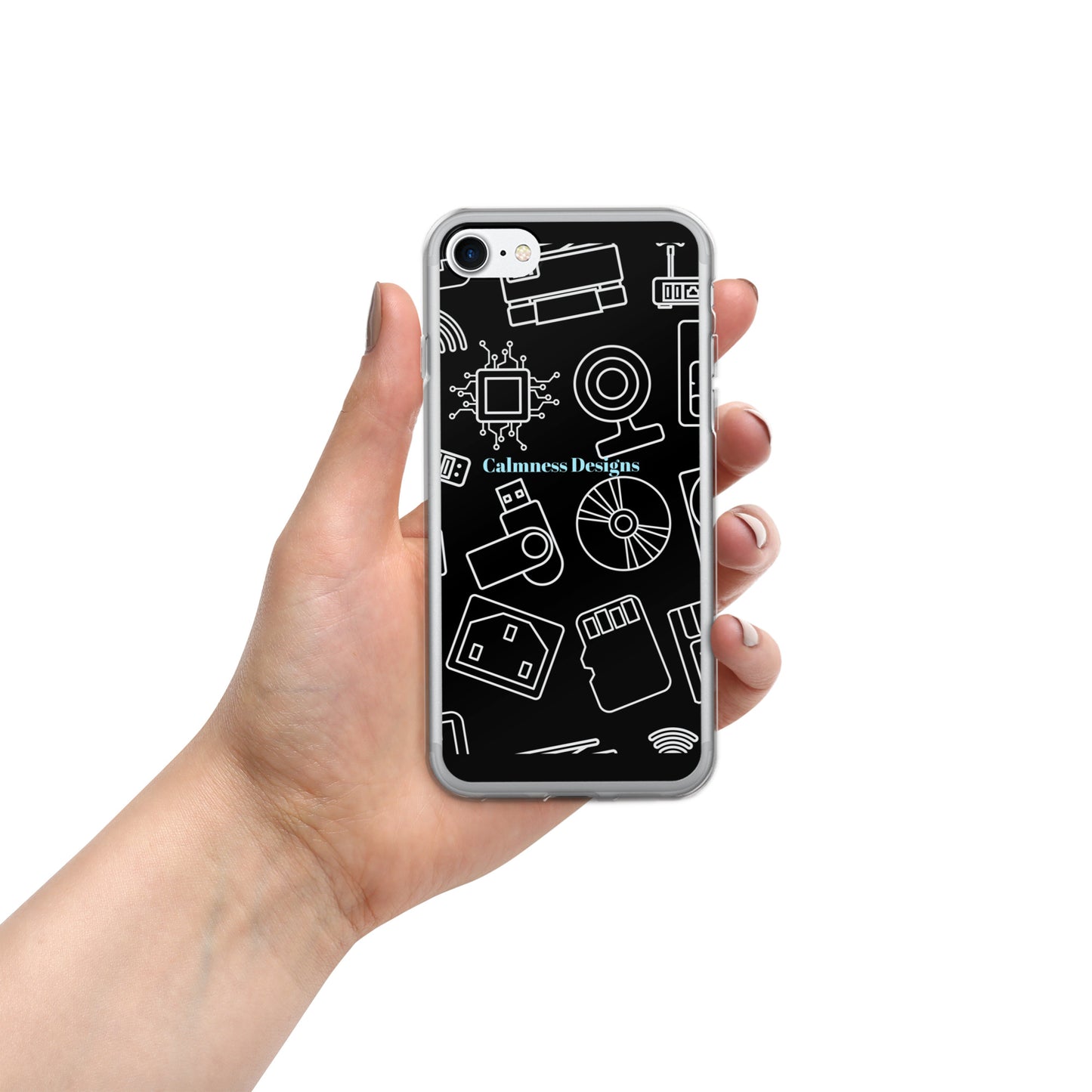 Computer  Hardware's, Calmness Designs, Creative Designs,  Clear Case for iPhone®