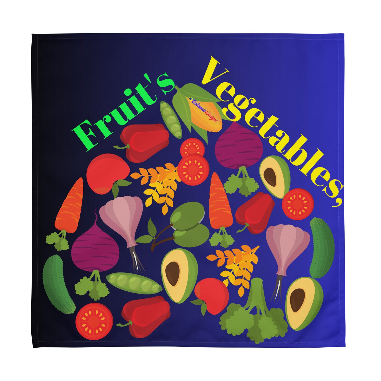 Healthy Food Heart, Fruit's & Vegetables,  CALMNESS DESIGNS,  Creative Designer's, Cloth napkin set