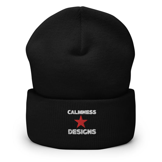 Calmness Designs, Star, Calmness Designs,   Cuffed Beanie