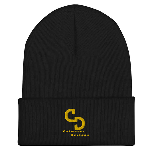 Calmness Designs, (C D) Logo, Creative Designs,  Cuffed Beanie