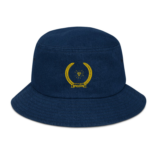 Diamond in Coats of Arms, Calmness Designs,   Denim bucket hat