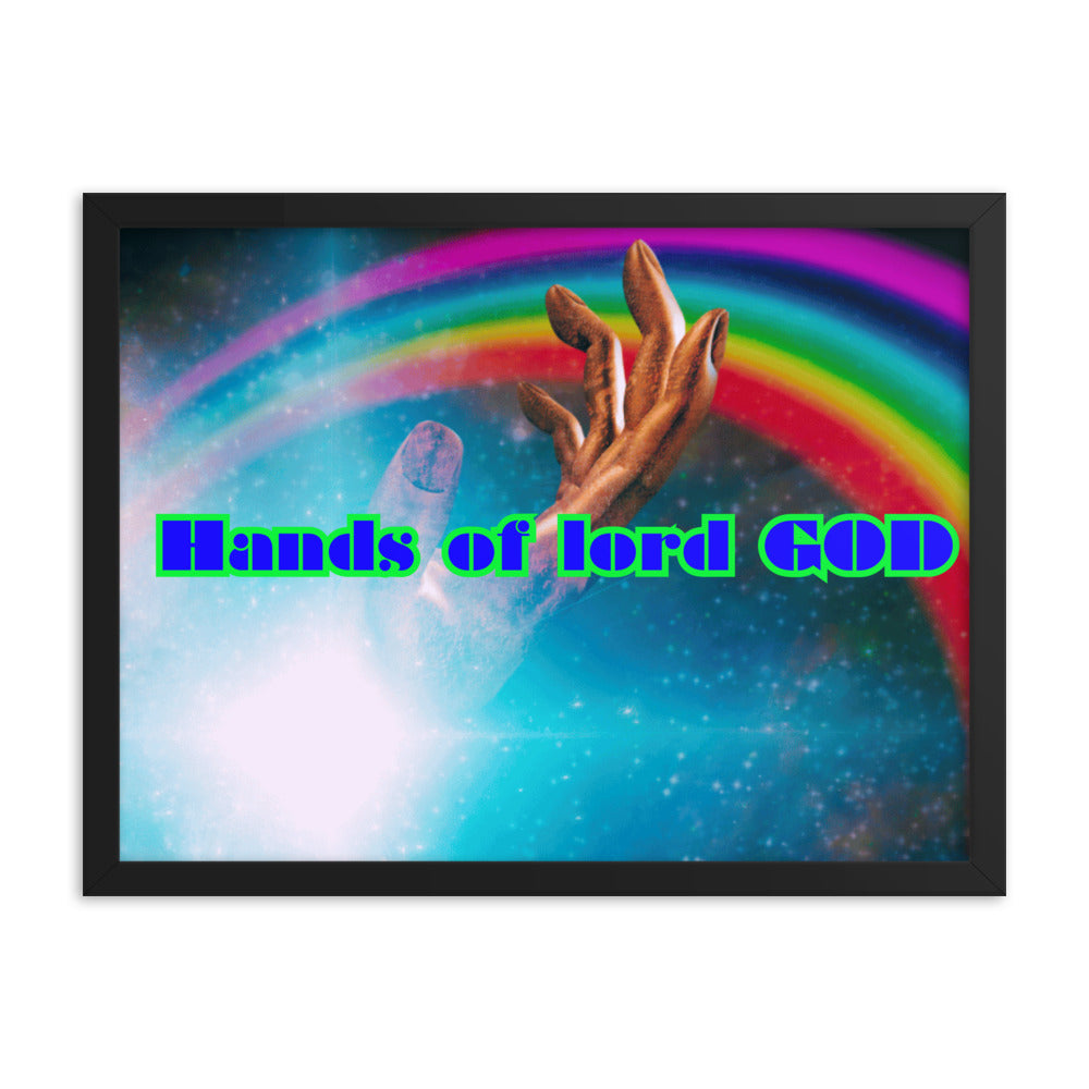 Hands of GOD, Touch me Lord,  Framed poster