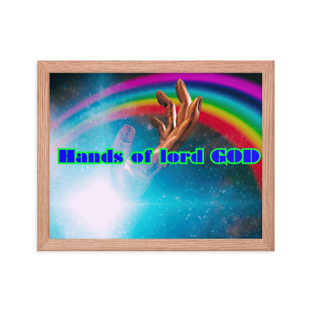 Hands of GOD, Touch me Lord,  Framed poster