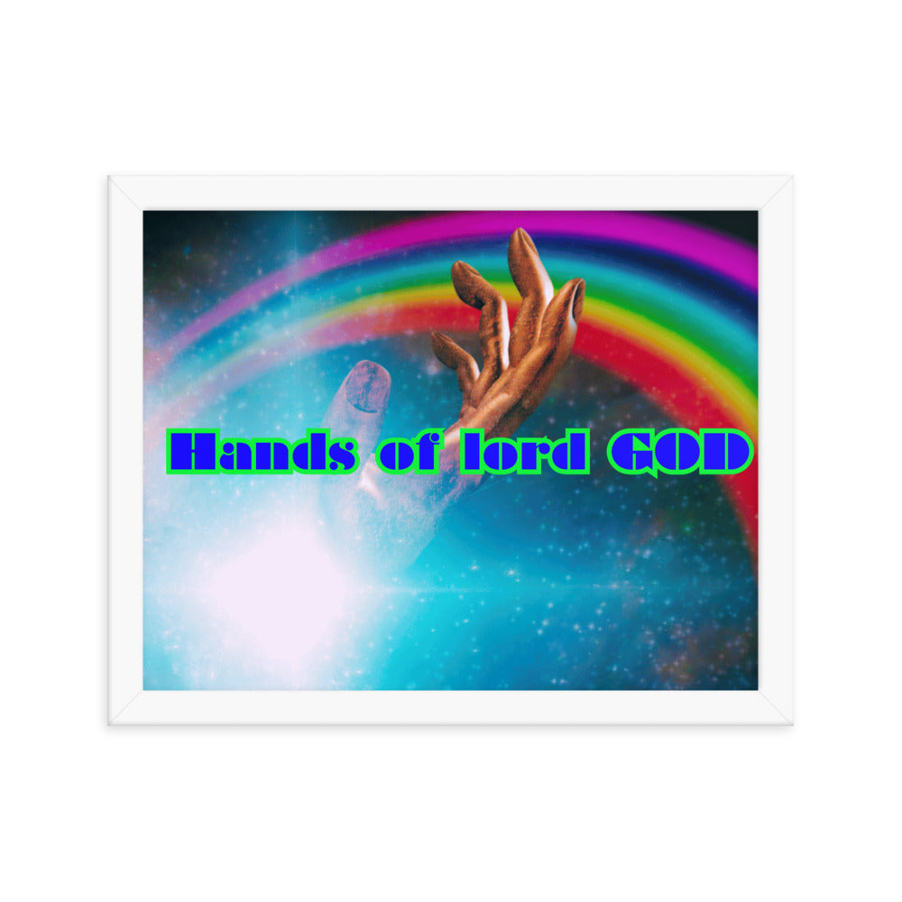 Hands of GOD, Touch me Lord,  Framed poster