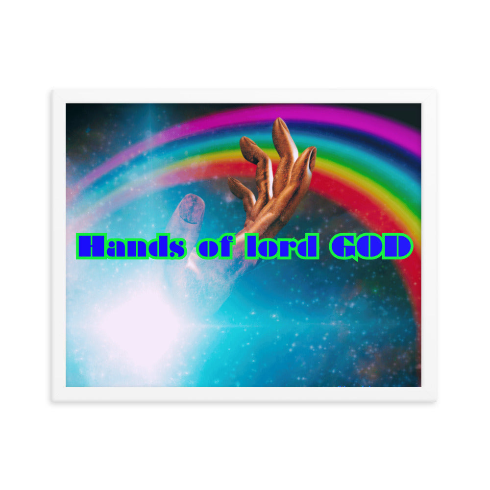 Hands of GOD, Touch me Lord,  Framed poster