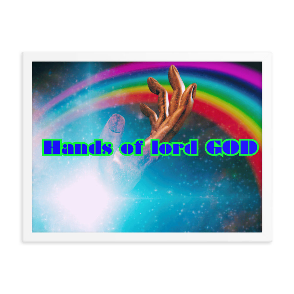 Hands of GOD, Touch me Lord,  Framed poster