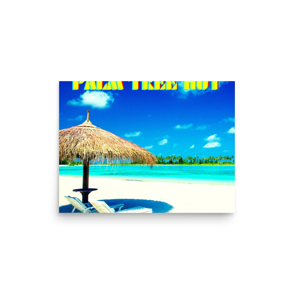 PALM TREE HUT   Poster