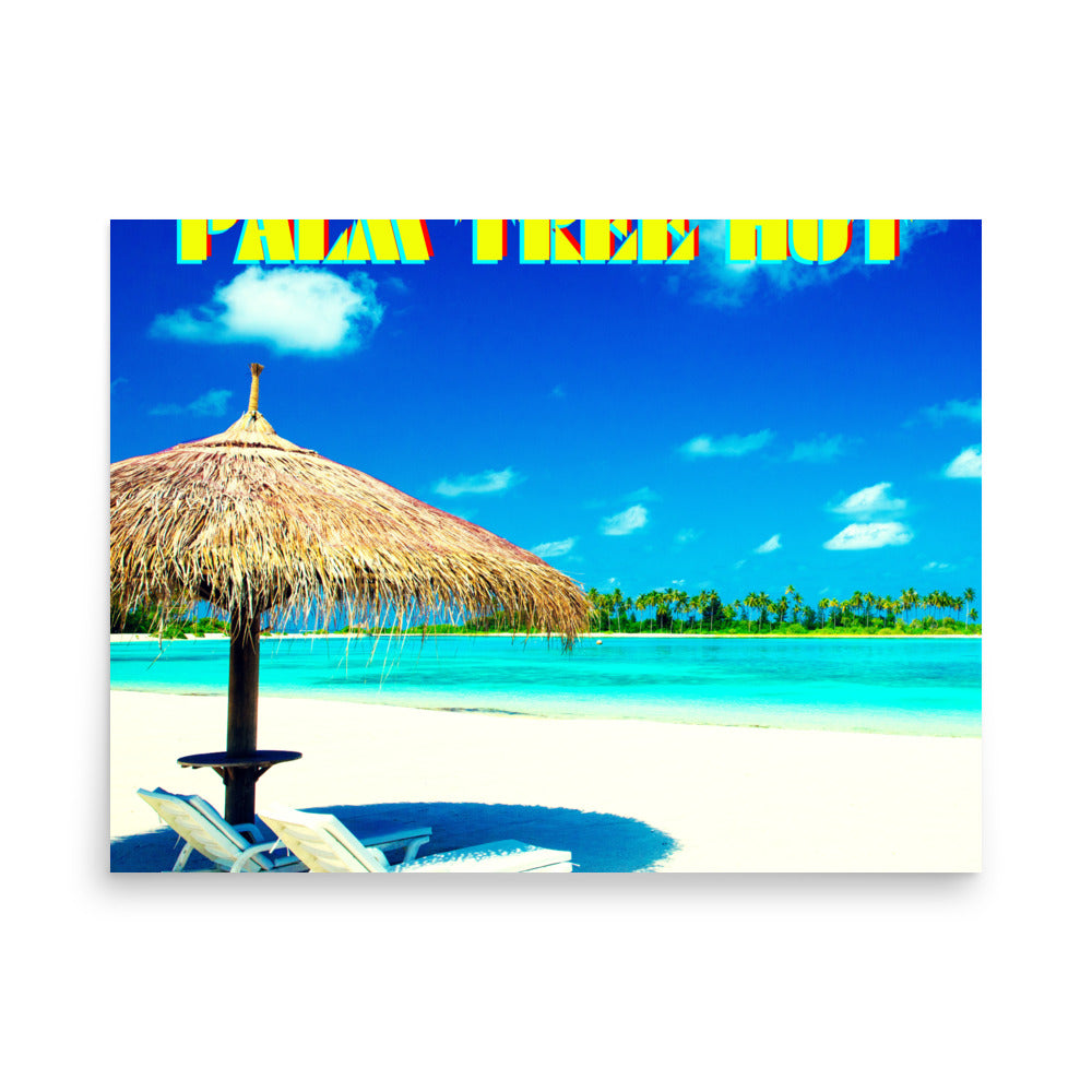 PALM TREE HUT   Poster