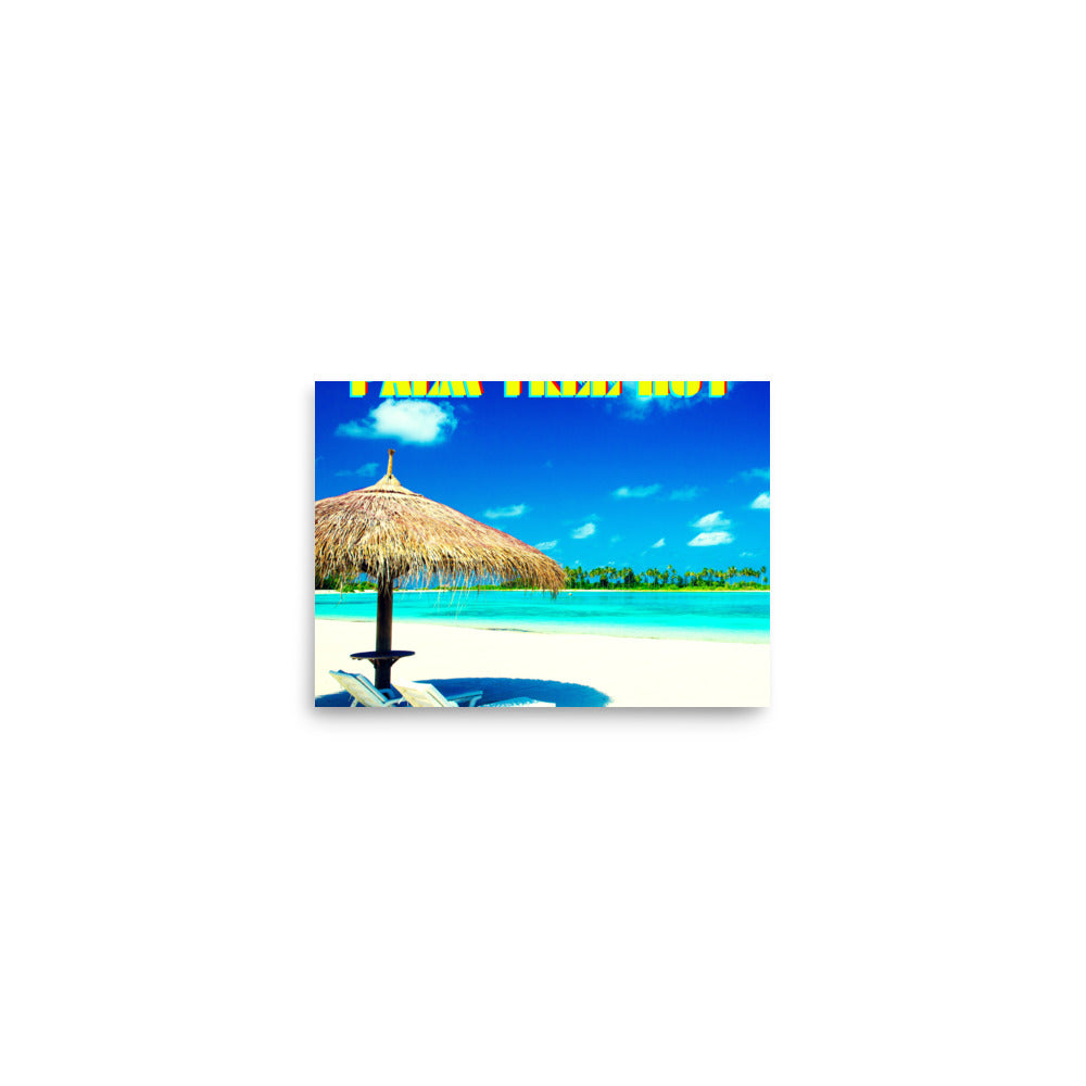 PALM TREE HUT   Poster