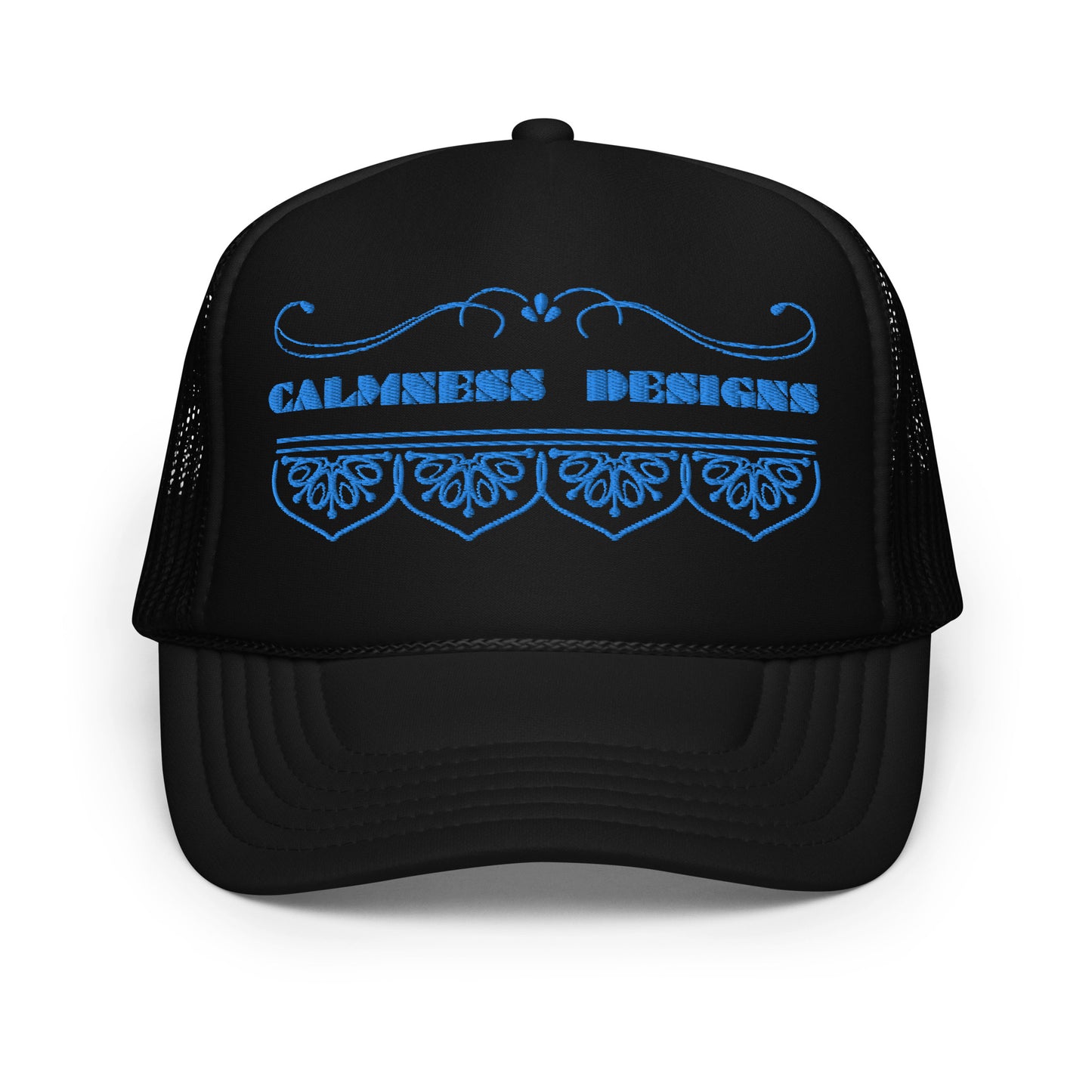 Bidri Decorative Elements Border BLUE, CALMNESS DESIGNS,  Creative Designer's,  Foam trucker hat