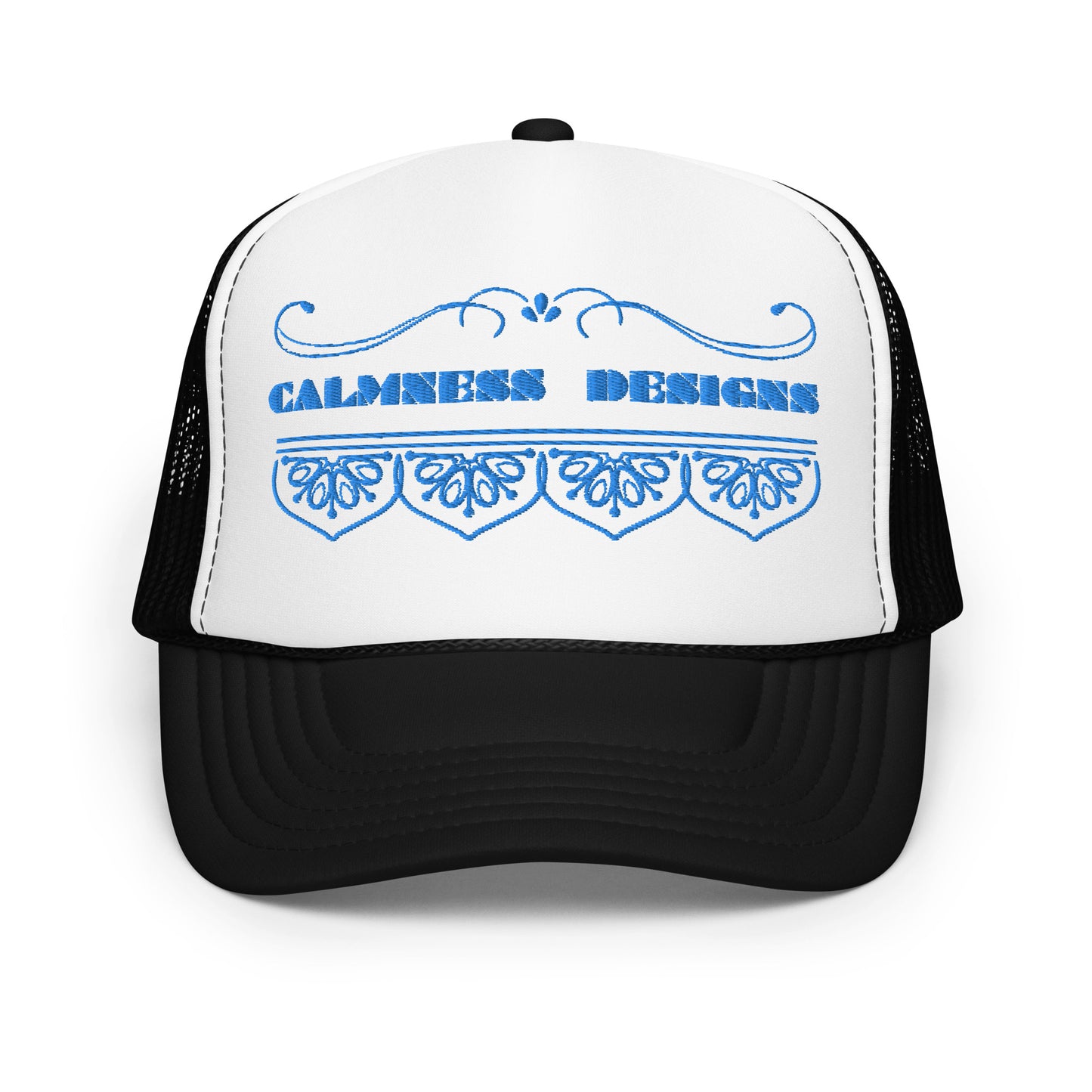 Bidri Decorative Elements Border BLUE, CALMNESS DESIGNS,  Creative Designer's,  Foam trucker hat