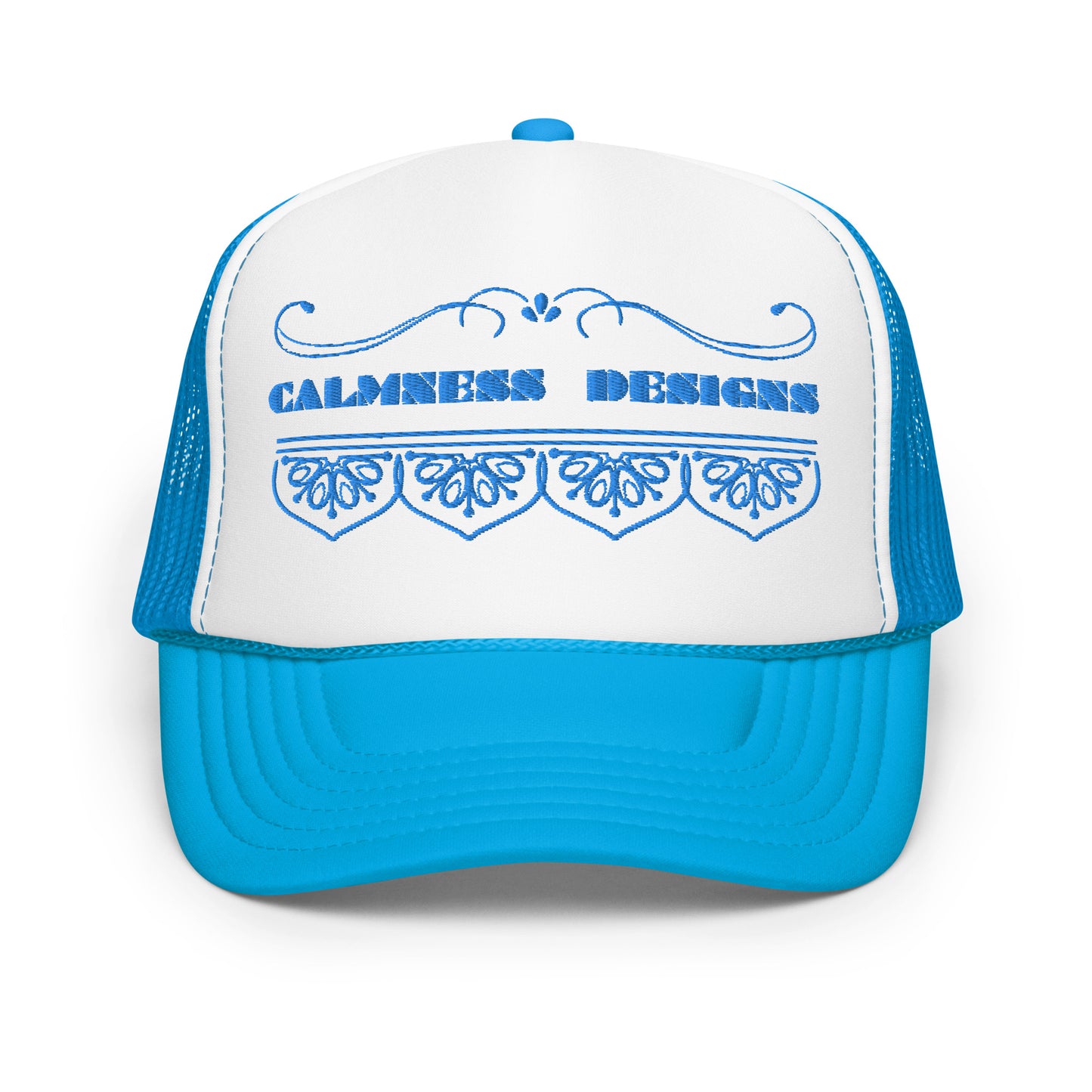 Bidri Decorative Elements Border BLUE, CALMNESS DESIGNS,  Creative Designer's,  Foam trucker hat