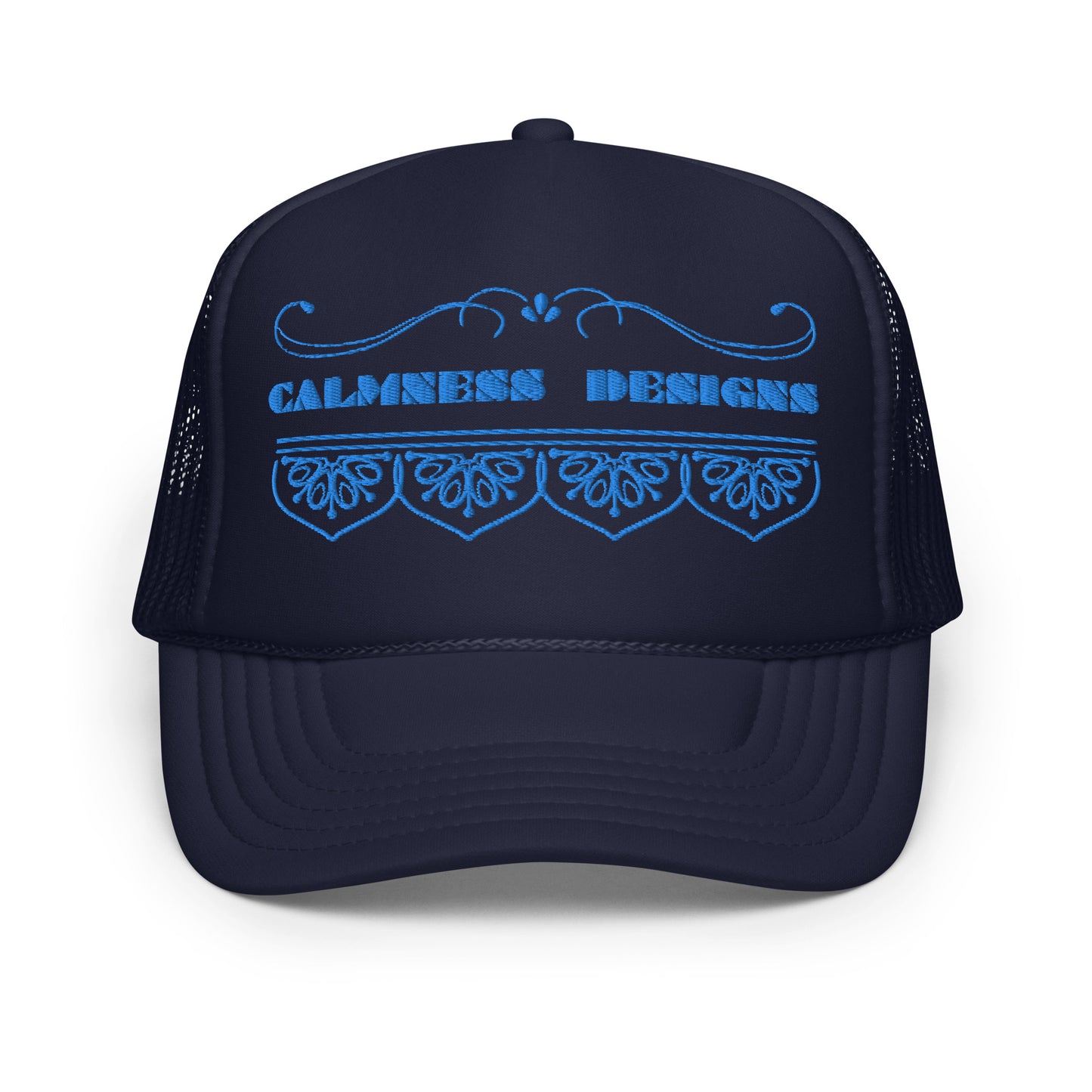 Bidri Decorative Elements Border BLUE, CALMNESS DESIGNS,  Creative Designer's,  Foam trucker hat