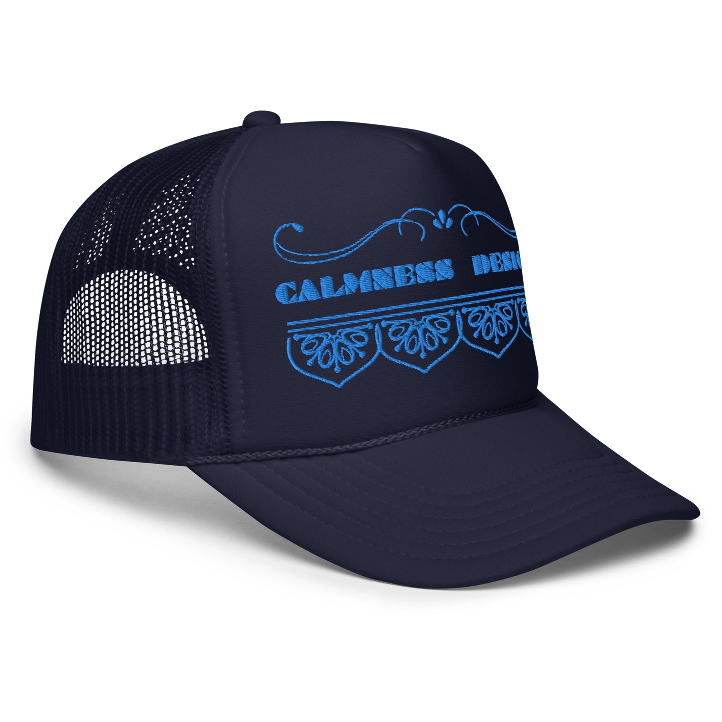 Bidri Decorative Elements Border BLUE, CALMNESS DESIGNS,  Creative Designer's,  Foam trucker hat