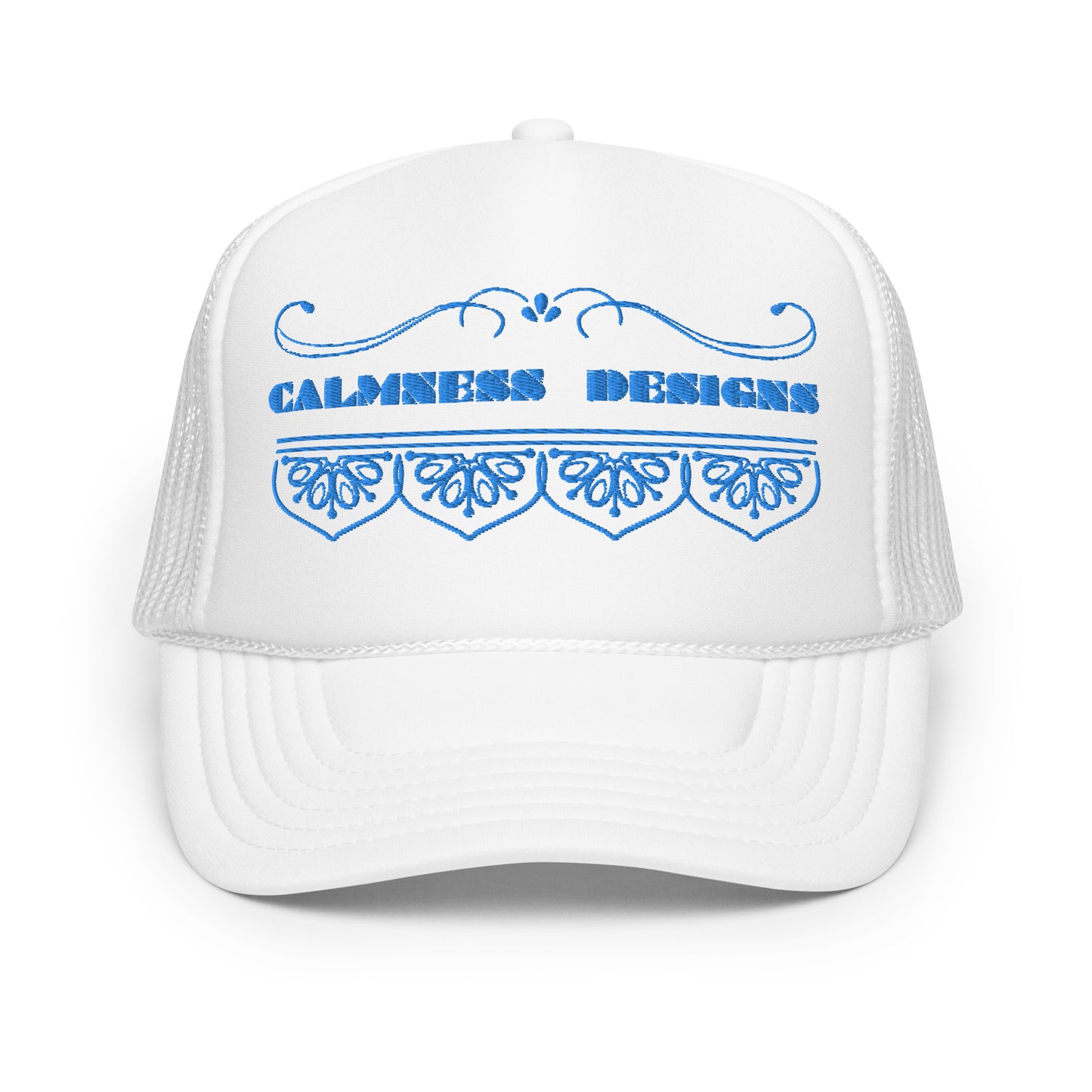 Bidri Decorative Elements Border BLUE, CALMNESS DESIGNS,  Creative Designer's,  Foam trucker hat