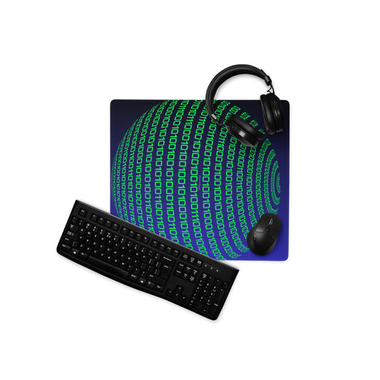 Sphere Binary Code ICON, Ones and Zeros, CALMNESS DESIGNS,  Creative Designer's,  Gaming mouse pad