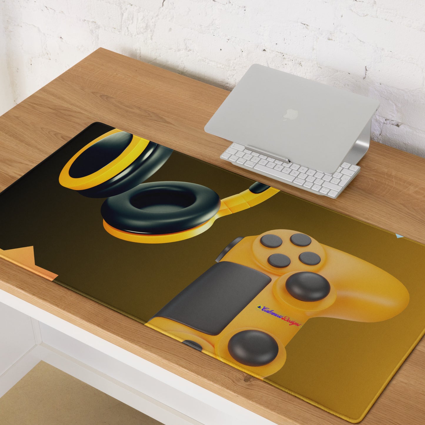 Gaming Controller, Gaming Headphone Gadget 3D Element, CALMNESS DESIGNS,  Creative Designer's,  Gaming mouse pad