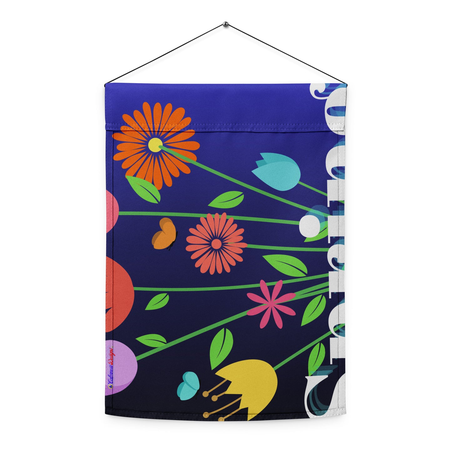 Colorful Spring Flowers,  CALMNESS DESIGNS,  Creative Designer's,  Garden flag