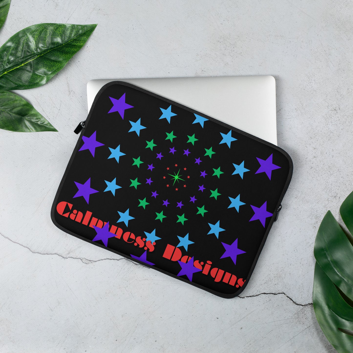 Stars Circle Icon,  Calmness Designs,  Laptop Sleeve