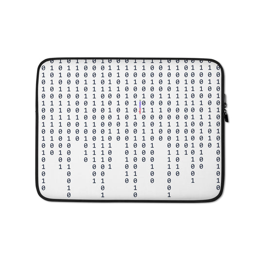 Binary Code Ones and Zeros, Matrix, CALMNESS DESIGNS,  Creative Designer's,  Laptop Sleeve