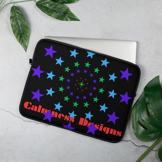 Stars Circle Icon,  Calmness Designs,  Laptop Sleeve