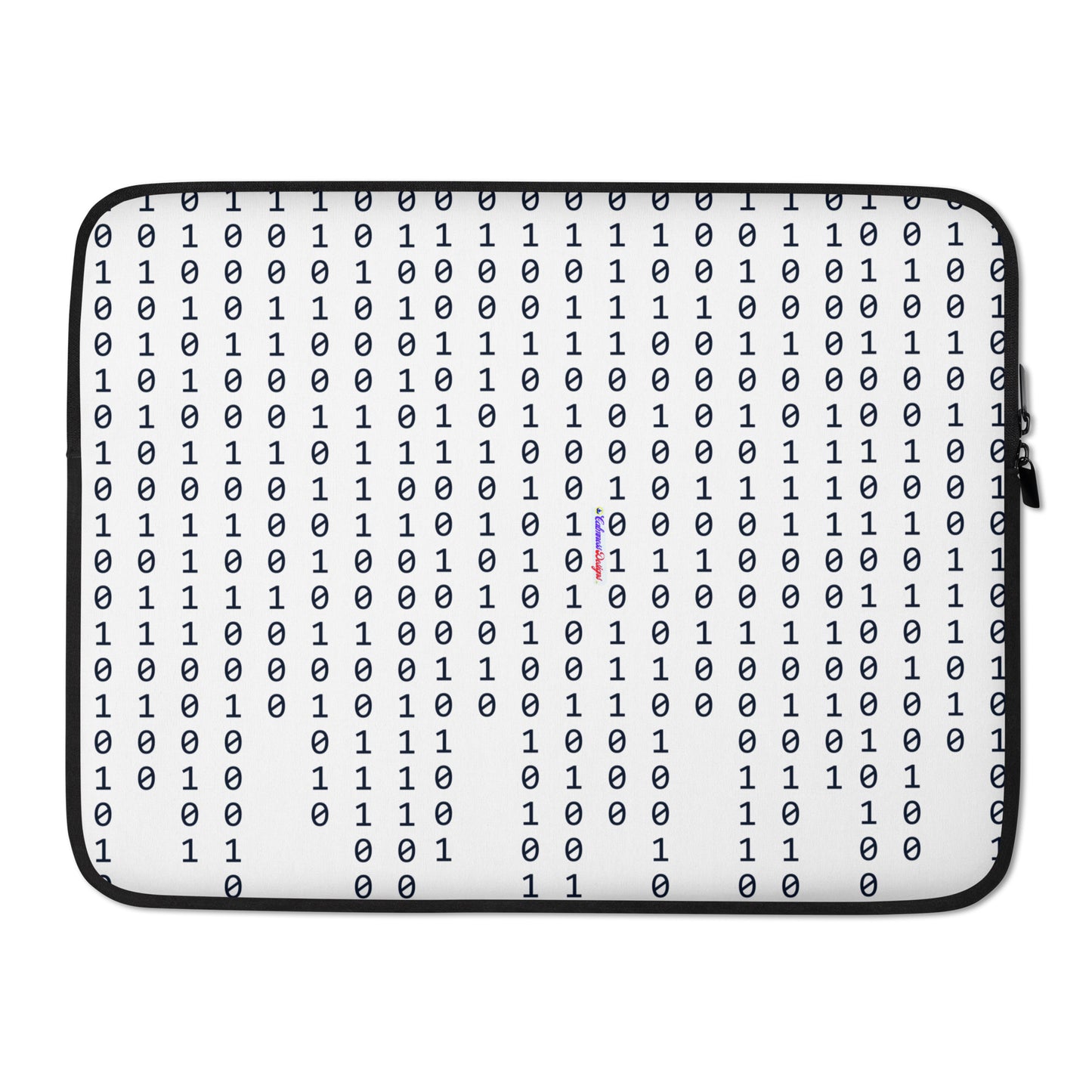 Binary Code Ones and Zeros, Matrix, CALMNESS DESIGNS,  Creative Designer's,  Laptop Sleeve