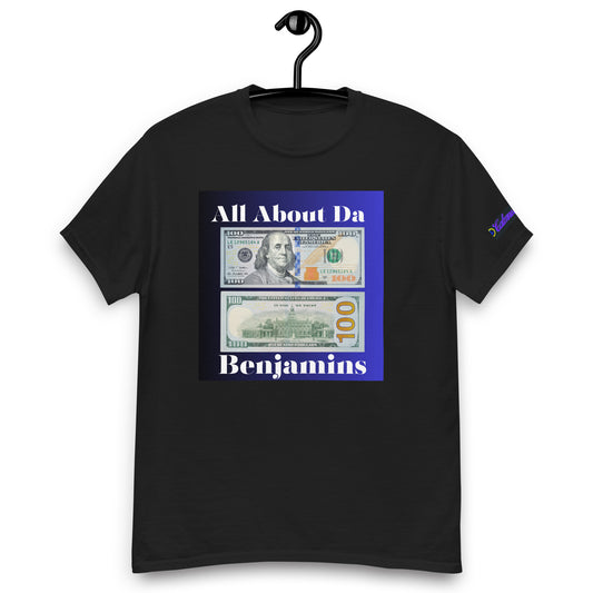 All About da Benjamins, US $100 Dollar Bills, Calmness Designs, Creative Designs,  Men's classic tee