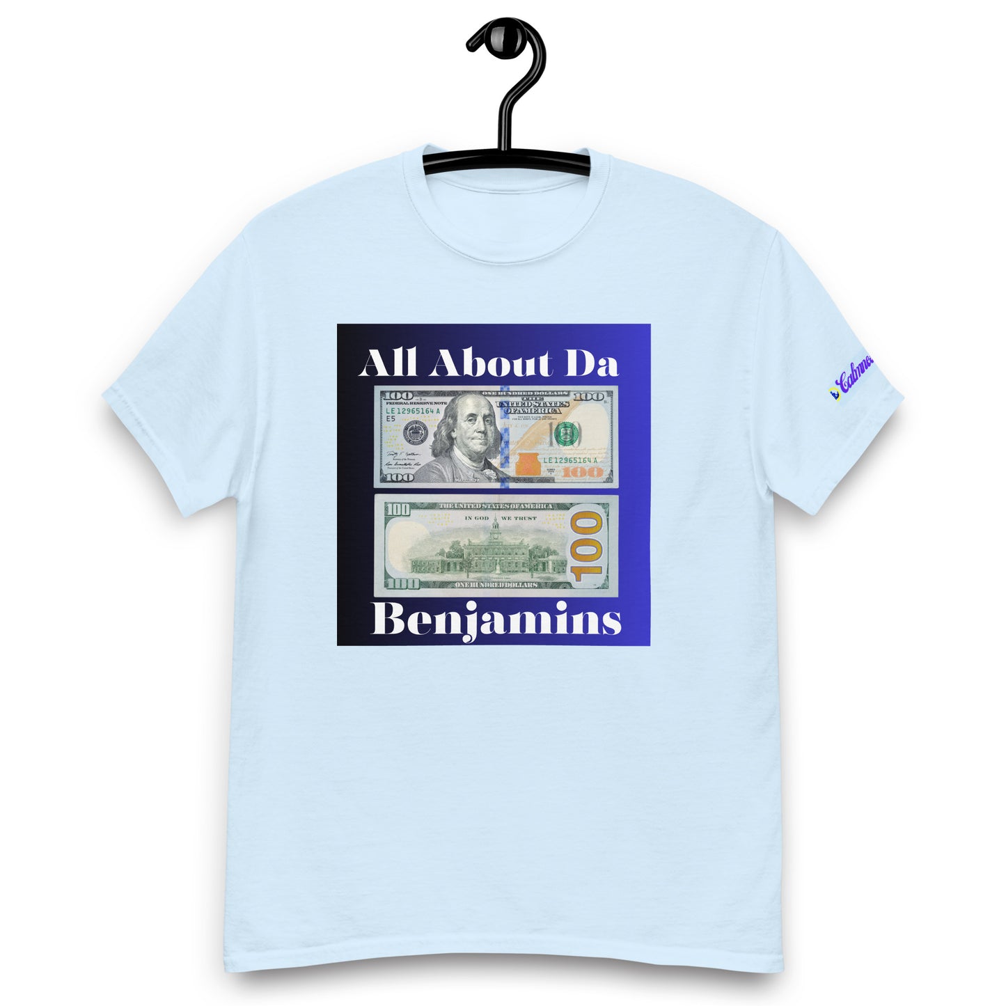 All About da Benjamins, US $100 Dollar Bills, Calmness Designs, Creative Designs,  Men's classic tee