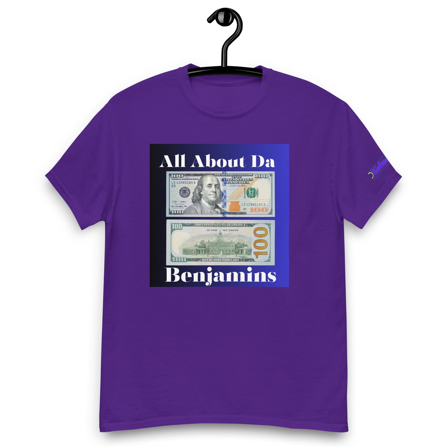 All About da Benjamins, US $100 Dollar Bills, Calmness Designs, Creative Designs,  Men's classic tee