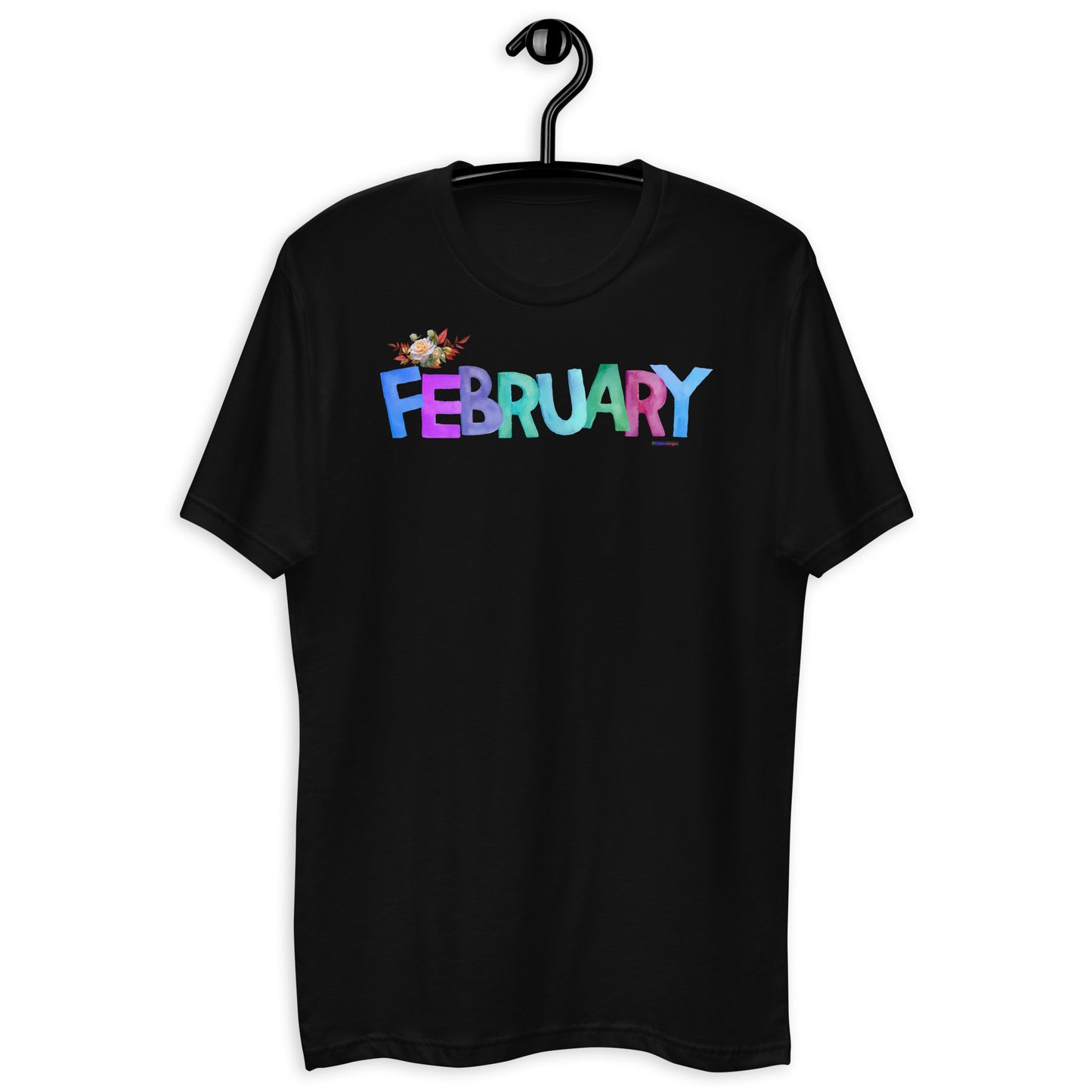 February, Calmness Designs,    Short Sleeve T-shirt