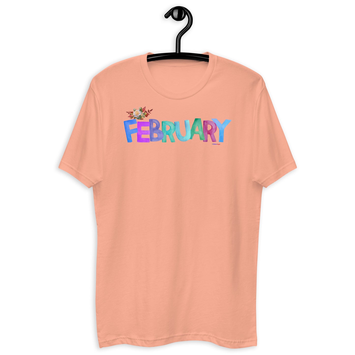 February, Calmness Designs,    Short Sleeve T-shirt