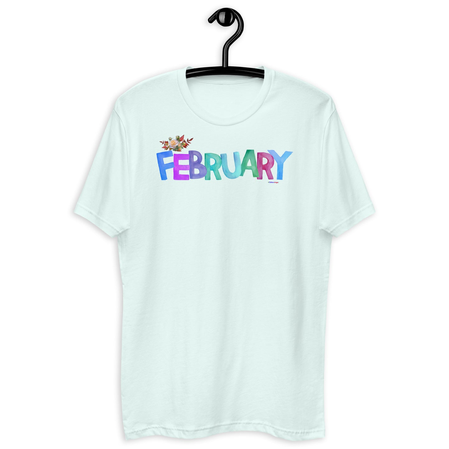 February, Calmness Designs,    Short Sleeve T-shirt