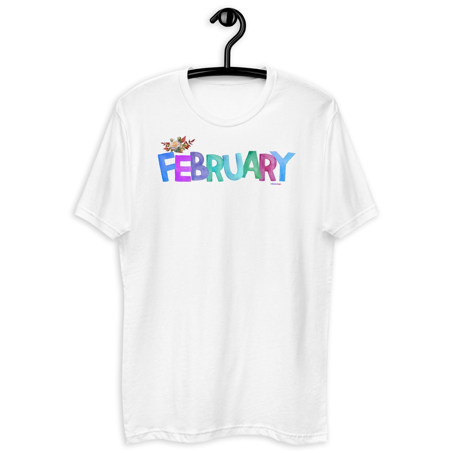 February, Calmness Designs,    Short Sleeve T-shirt