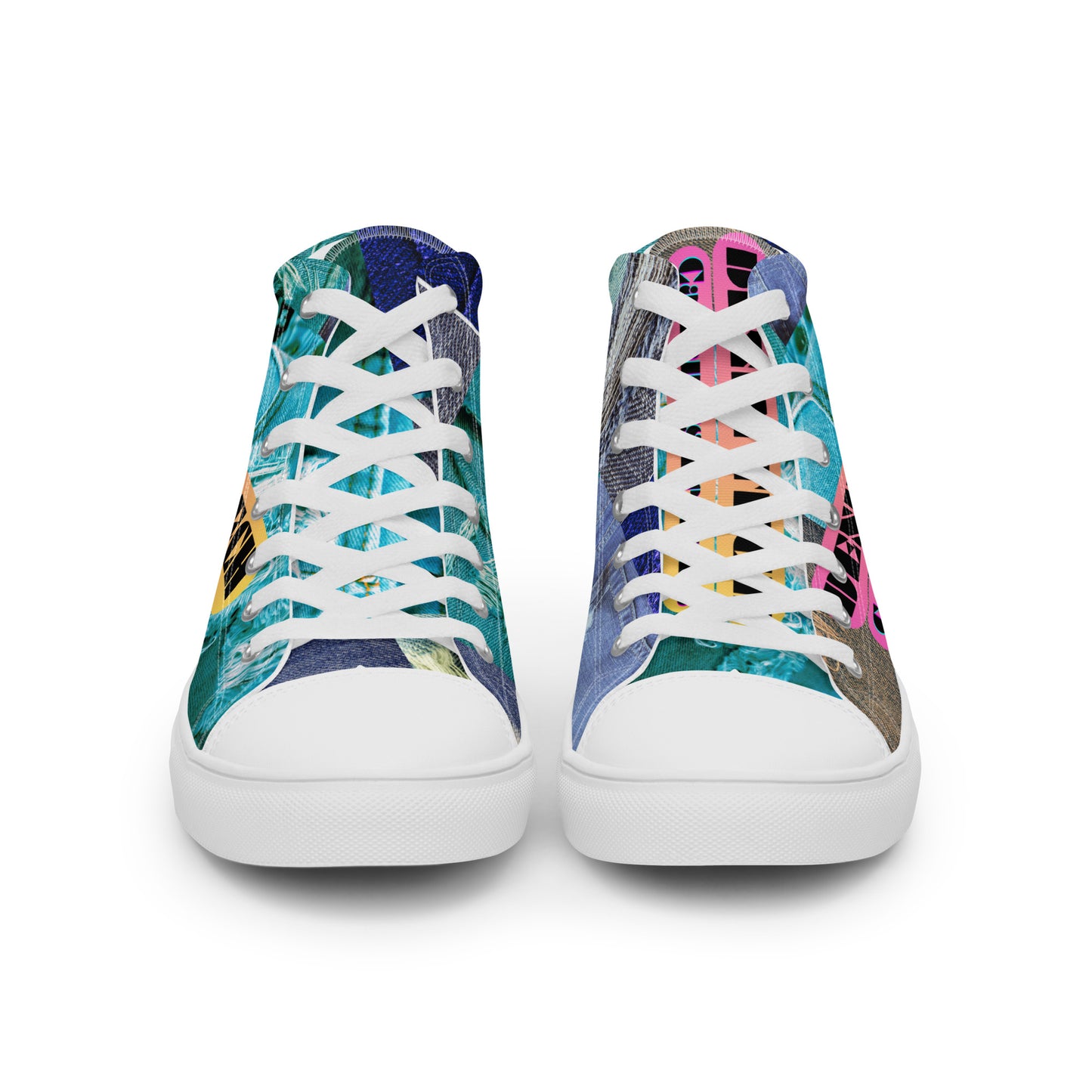 Denim Tech, Calmness Designs,  Men’s high top canvas shoes