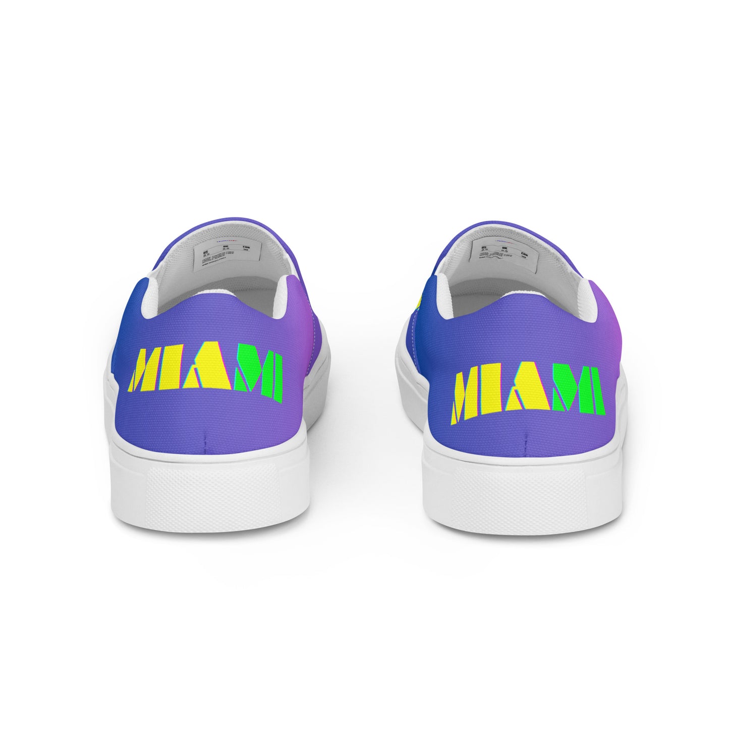 Calmness Designs, MIAMI,  Men’s slip-on canvas shoes