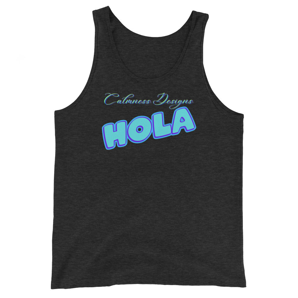 Calmness Designs, Hola,  Unisex Tank Top