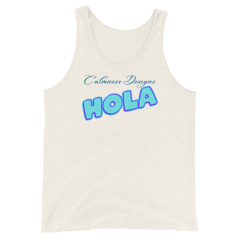 Calmness Designs, Hola,  Unisex Tank Top