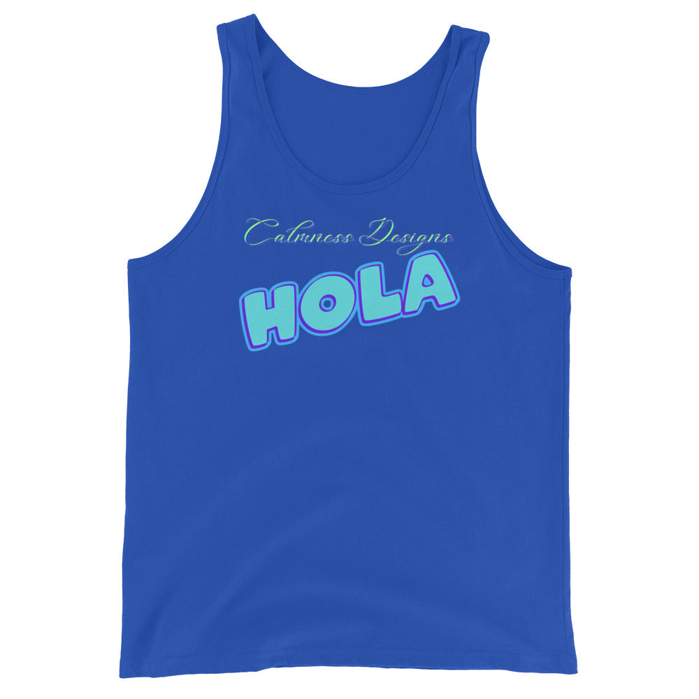 Calmness Designs, Hola,  Unisex Tank Top