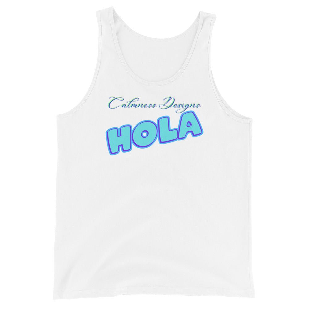 Calmness Designs, Hola,  Unisex Tank Top