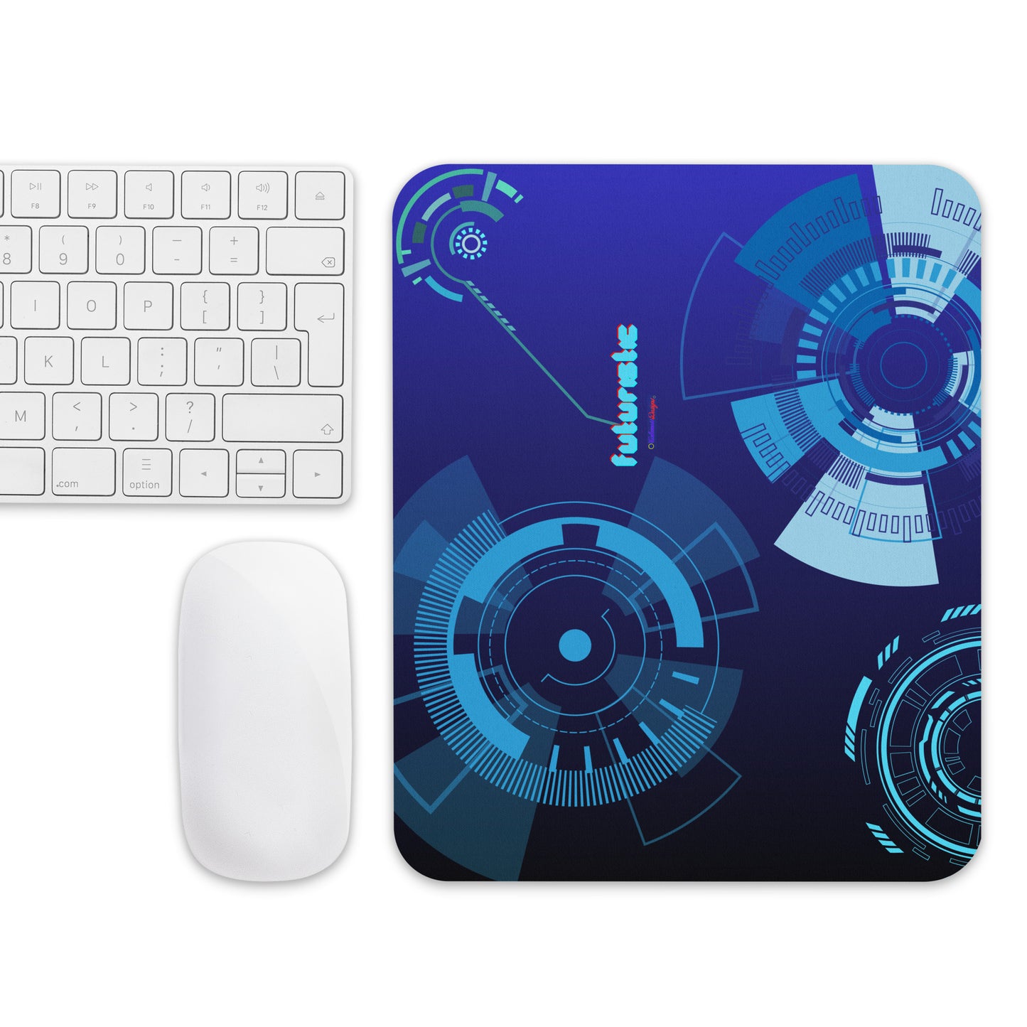 Hi-Tech Circle Robotic Technology, Futuristic HUD Interface, CALMNESS DESIGNS,  Creative Designer's,  Mouse pad