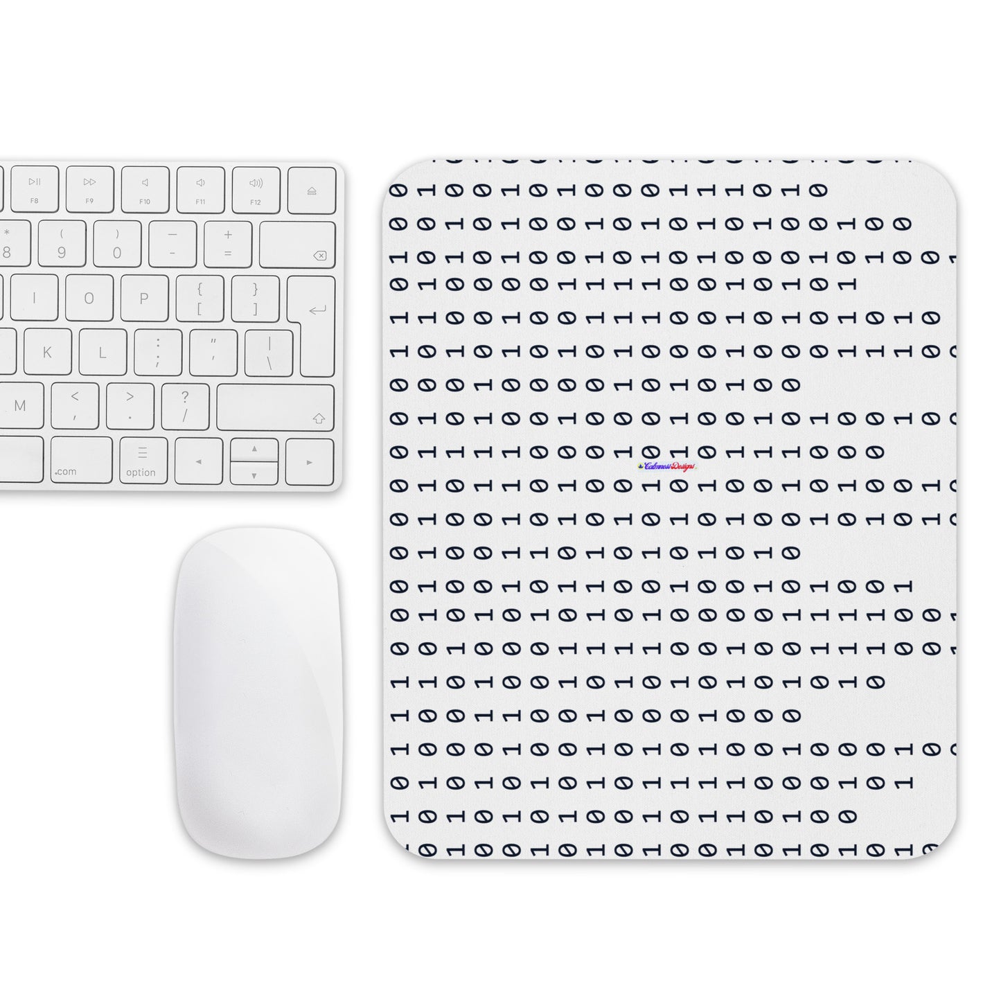 Binary Code Ones and Zeros, Matrix, CALMNESS DESIGNS,  Creative Designer's,  Mouse pad