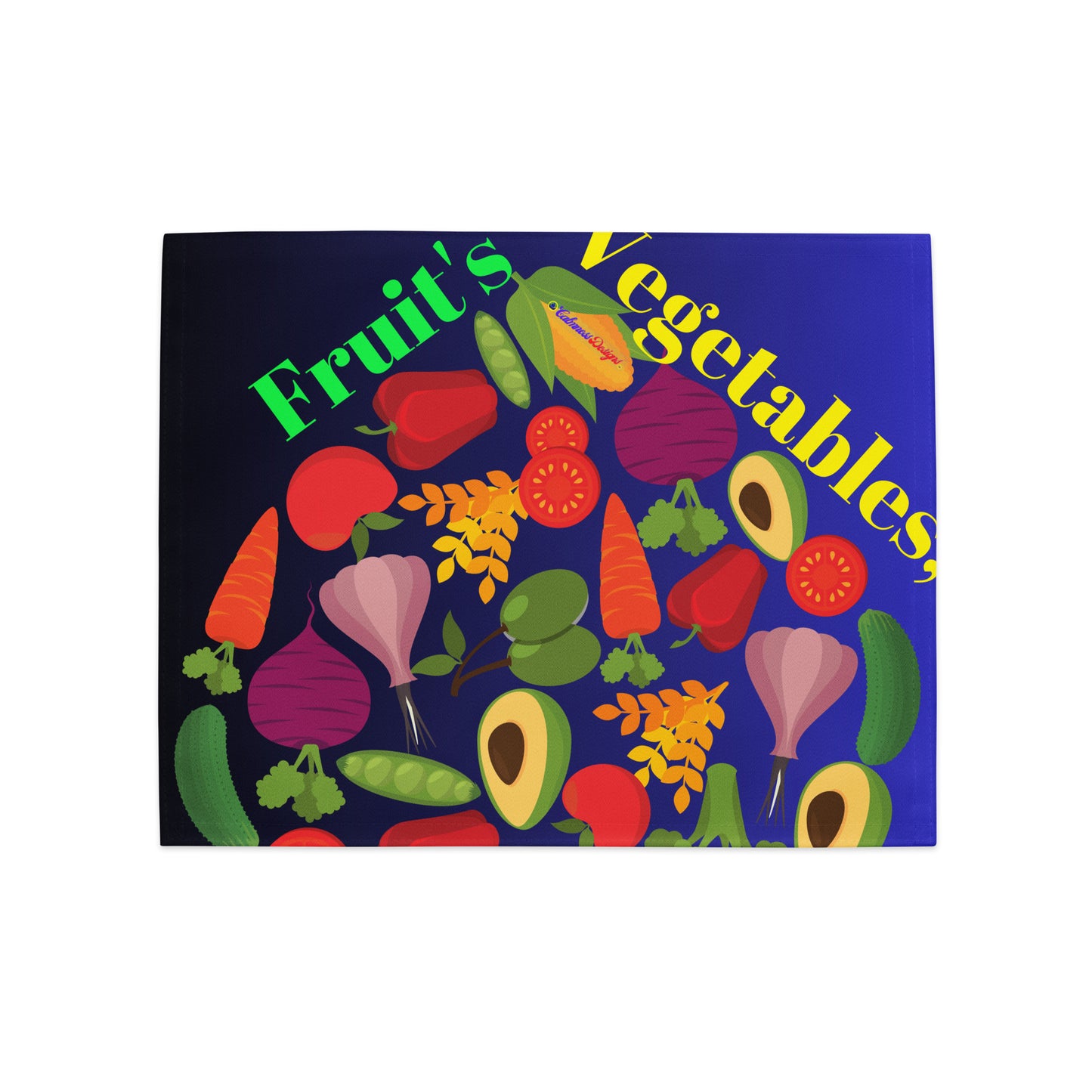 Healthy Food Heart, Fruit's & Vegetables,  CALMNESS DESIGNS,  Creative Designer's,  Placemat Set