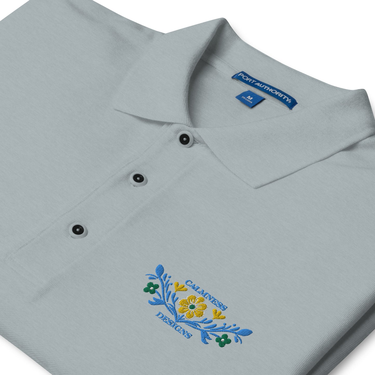 Flower Decoration Mexican Style, CALMNESS DESIGNS,  Creative Designer's, Men's Premium Polo