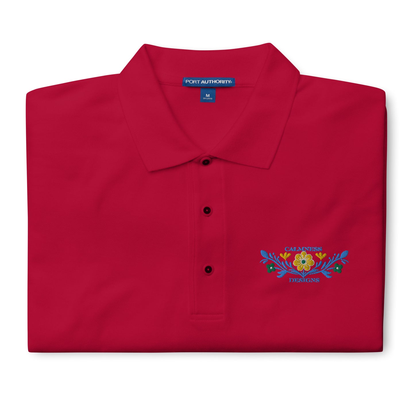 Flower Decoration Mexican Style, CALMNESS DESIGNS,  Creative Designer's, Men's Premium Polo