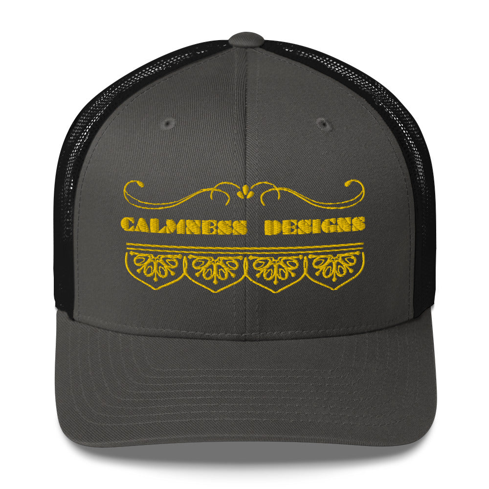 Bidri Decorative Elements Border GOLD, CALMNESS DESIGNS,  Creative Designer's,  Trucker Cap