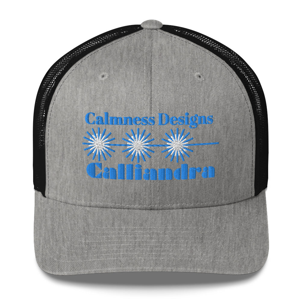 Elegant Geometric Calliandra, CALMNESS DESIGNS,  Creative Designer's,  Trucker Cap