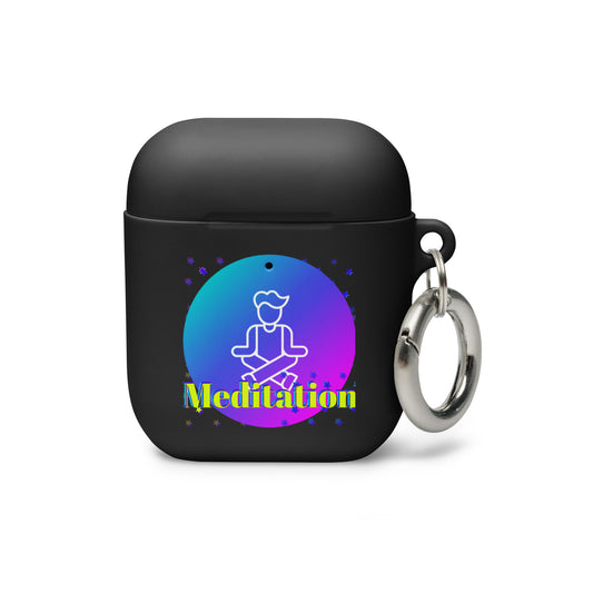 Soul for Yoga and Meditations, Calmness Designs, Rubber Case for AirPods®