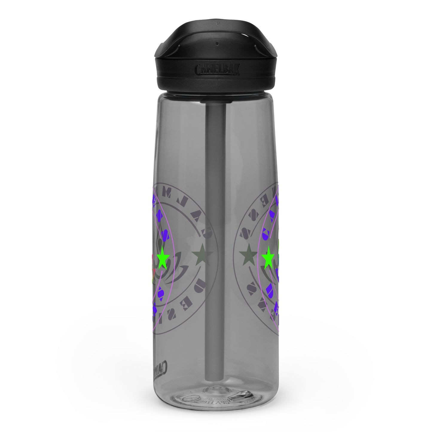 Yoga Meditation, Lotus Pose, Stars,  CALMNESS DESIGNS,  Creative Designer's,  Sports water bottle