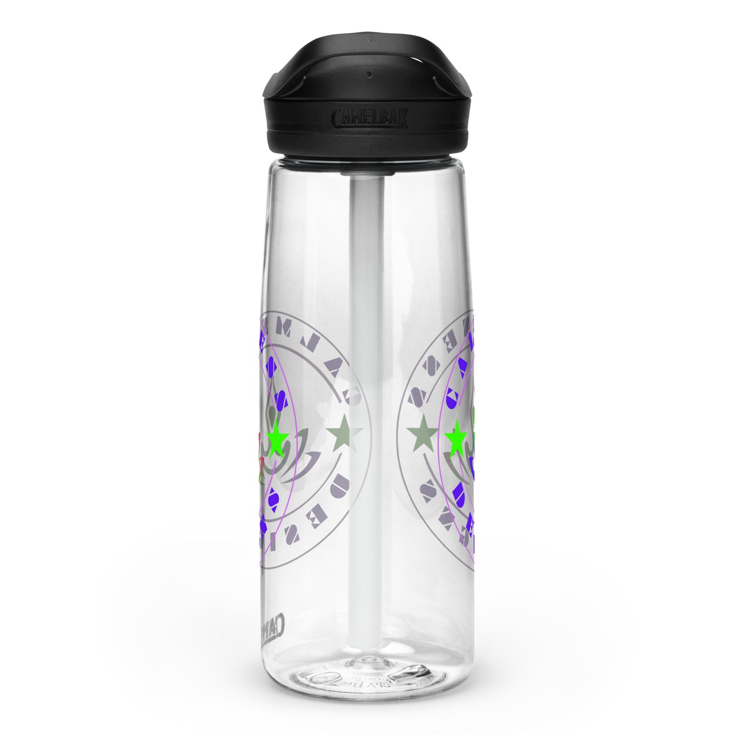 Yoga Meditation, Lotus Pose, Stars,  CALMNESS DESIGNS,  Creative Designer's,  Sports water bottle