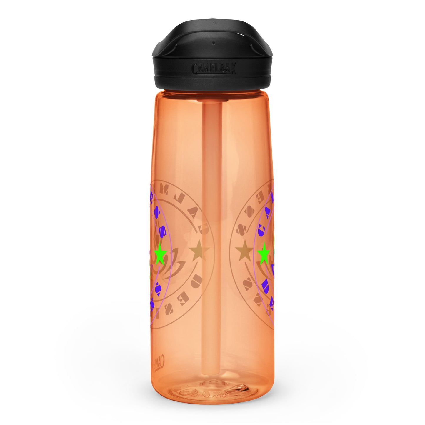 Yoga Meditation, Lotus Pose, Stars,  CALMNESS DESIGNS,  Creative Designer's,  Sports water bottle